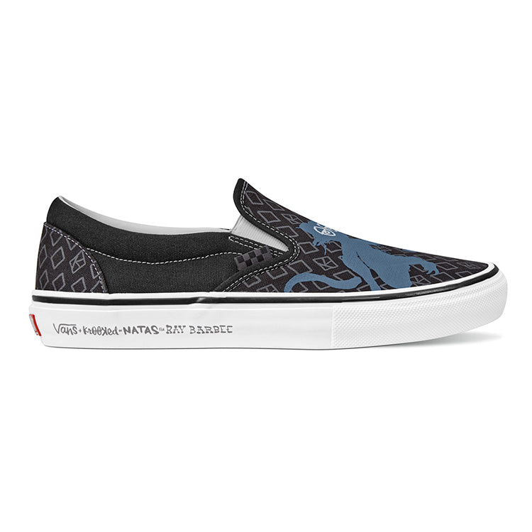 Skate Slip-On Shoe - Krooked By Natas For Ray Barbee (Black)